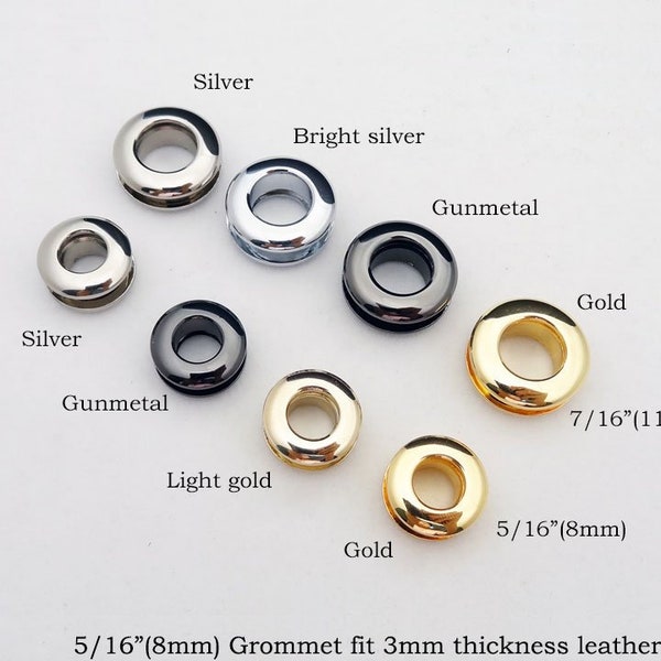 4set 5/16"(8mm) 7/16"(11mm) Grommet Eyelet Alloy eyelets Metal Grommets For leather craft