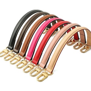 Different sizes Leather purse bag handle 1.8cm High Quality Leather shoulder bag strap imagem 1