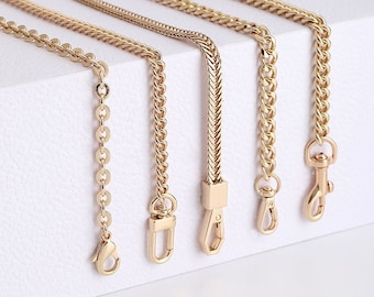 Gold Chain Strap bag chain replacement strap purse chain bag strap bag handle bag hardware