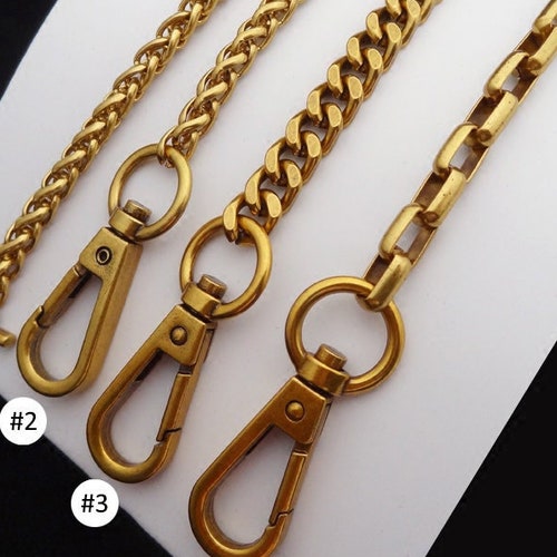 Antique Gold Purse Chain Strap Bag Handle Chain Cross Body - Etsy