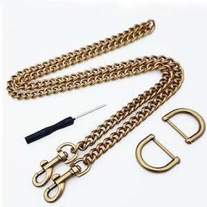 Antique gold Chain Strap bag chain replacement strap purse chain bag strap bag handle bag hardware