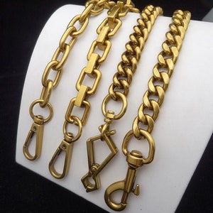 Antique gold bag chain replacement strap purse chain bag strap bag handle bag hardware