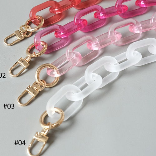 Bag Chain With Swivel Clasp Acrylic Chain Purse Chain Bag Etsy