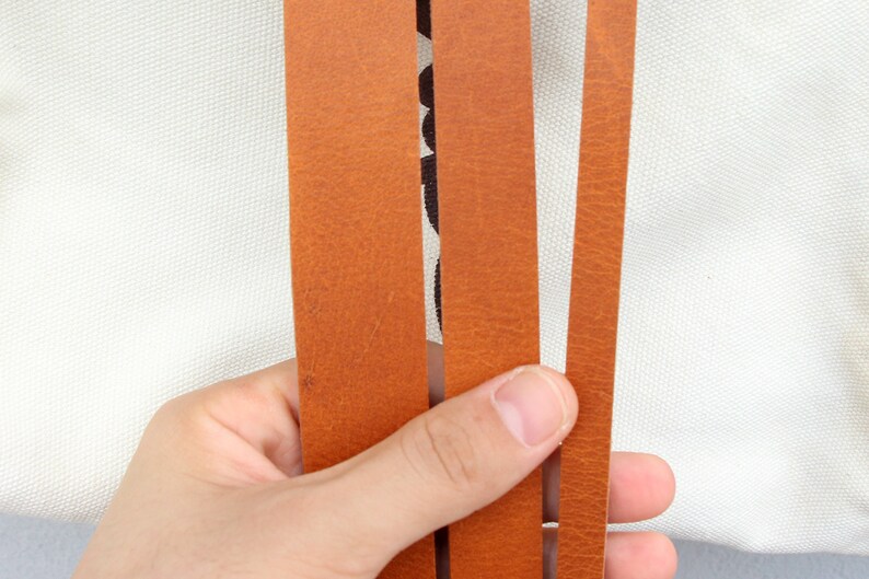 Black Brown vegetable tanned leather strap veg tan full grain Etsy