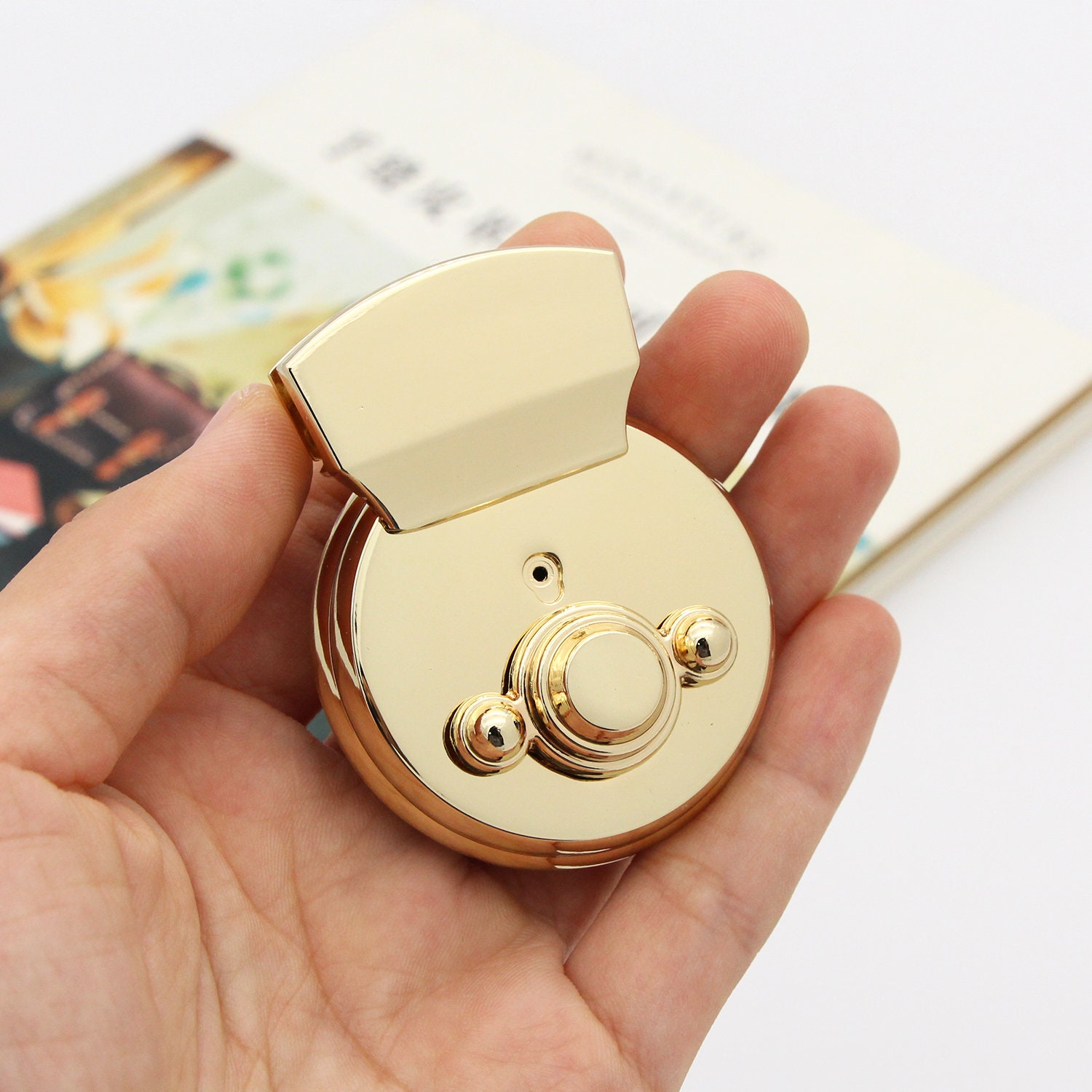 Gold Purse lock bag lock handbag lock push snap purse locks Etsy