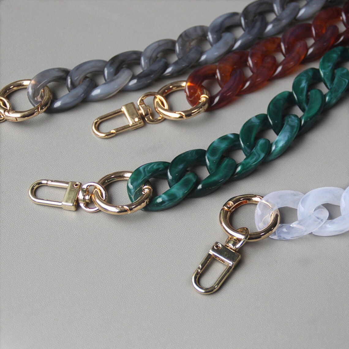 acrylic chain purse