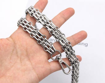 Silver bag chain Purse chain bag handle Handbag chain