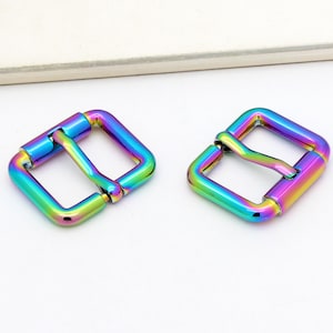 2-4-10pcs 1&quot;(25mm) rainbow pin buckle bag strap buckle belt buckle purse buckle bag hardware