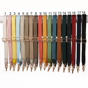 18 color Bag strap 2.5cm width Shoulder strap purse strap Handbag Strap