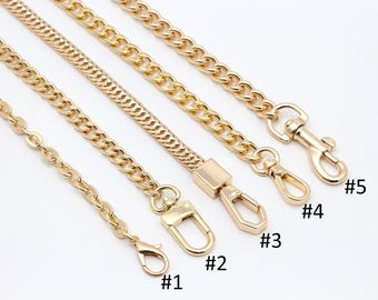 Gold Chain Strap bag chain replacement strap purse chain bag strap bag handle bag hardware