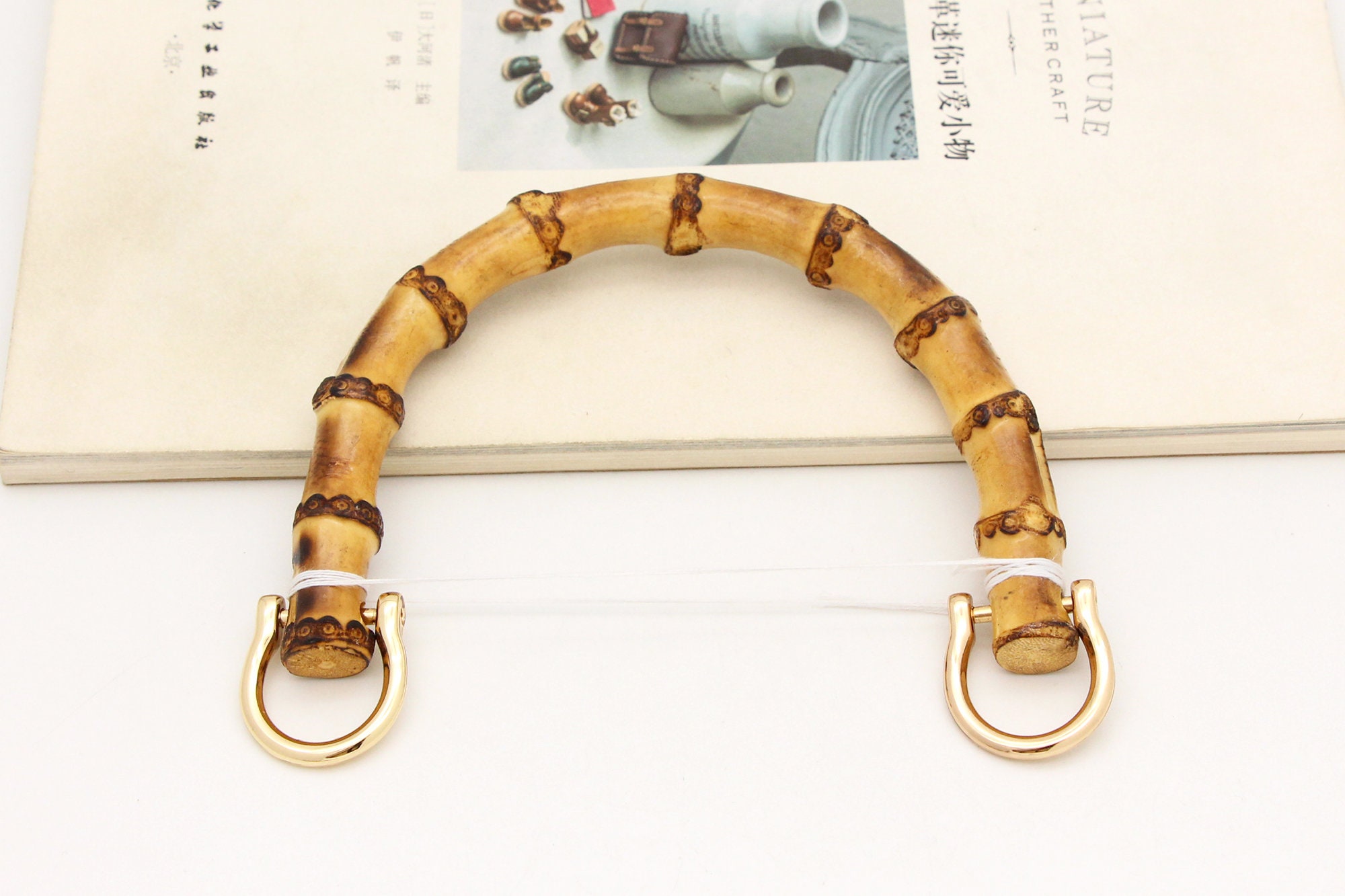 1pair Bamboo Purse Handle Bamboo Handle Purse Handles Bamboo Bag Handles Purse Hardware Etsy Canada