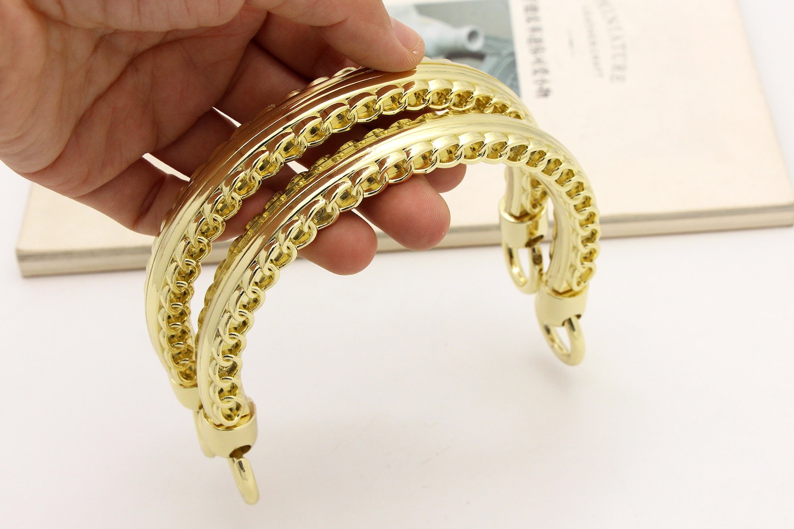 1pair Gold Purse Handles Bag Handle Metal Handle Purse Frame Etsy