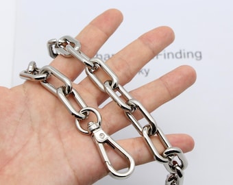 Silver bag chain Alloy purse chain bag handle Shoulder strap