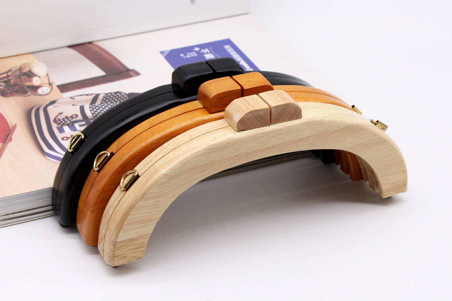 Wooden Purse Frame 15.55cm Wood Bag Frame Wood Clutch Frame Etsy