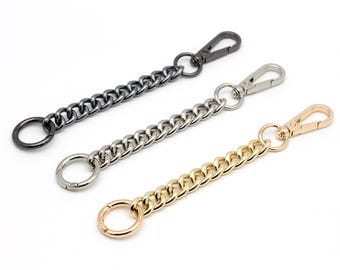 Women bag chain strap extender 11mm Aluminum Purse chain Bag handle Shoulder bag strap
