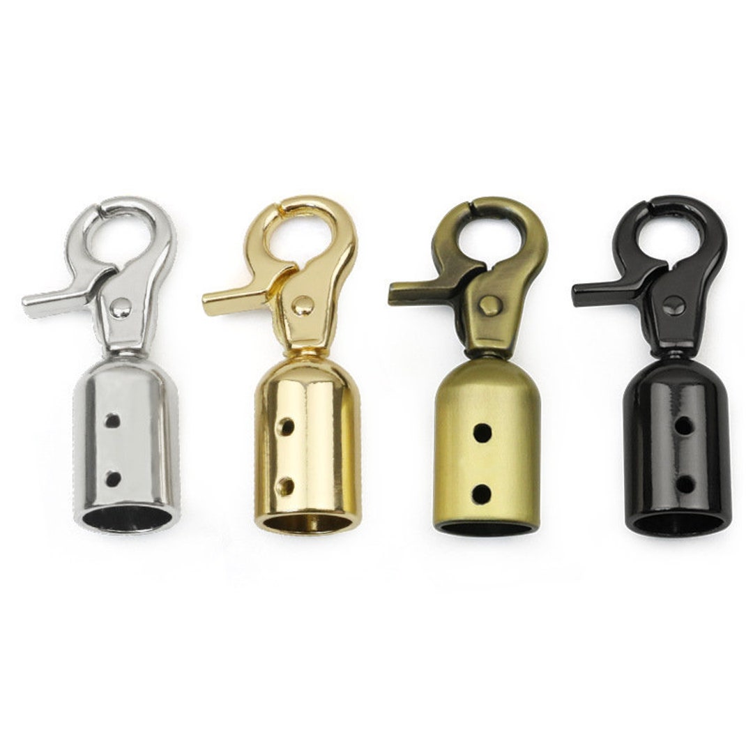 4pcs Barrier Rope Hook End Cap Cord End Hook Swivel Snap Hooks Purse