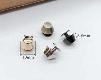 10set 9mm Screw Rivets Gold / Silver / Antique Brass / | Etsy
