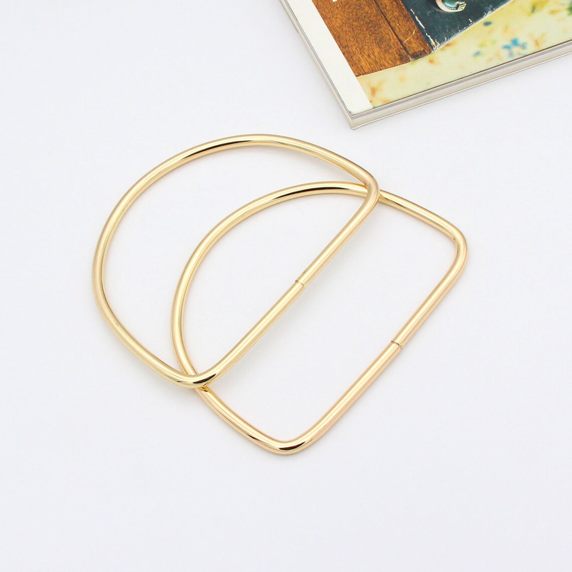 1pair Gold Purse Handles Bag Handle 6mm Thickness Metal Handle Etsy