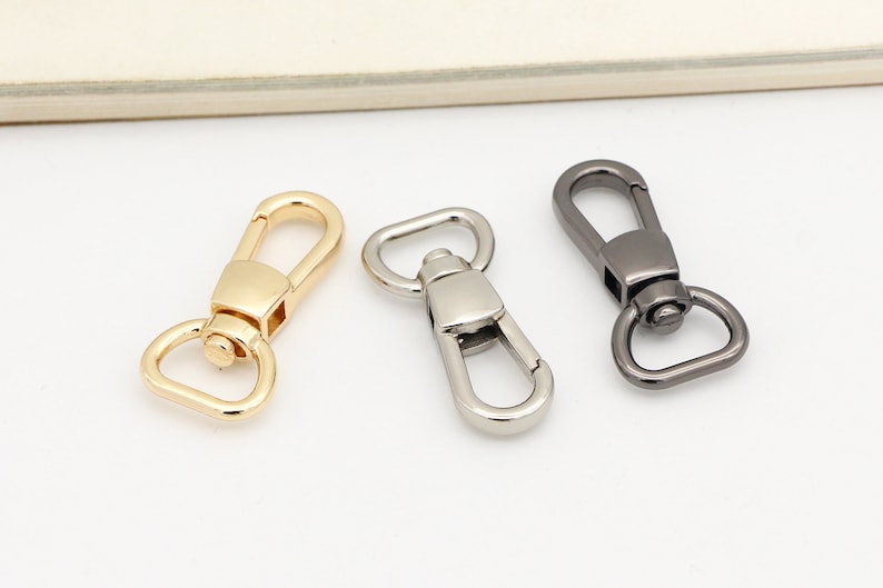 6pcs Swivel clasp 12 13mm swivel hook Snap hook Swivel lobster clasp Purse clasp purse hardware