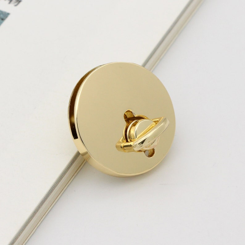 Circle Purse Lock Twist Lock Bag Lock Gold Purse Locks Turn Etsy UK