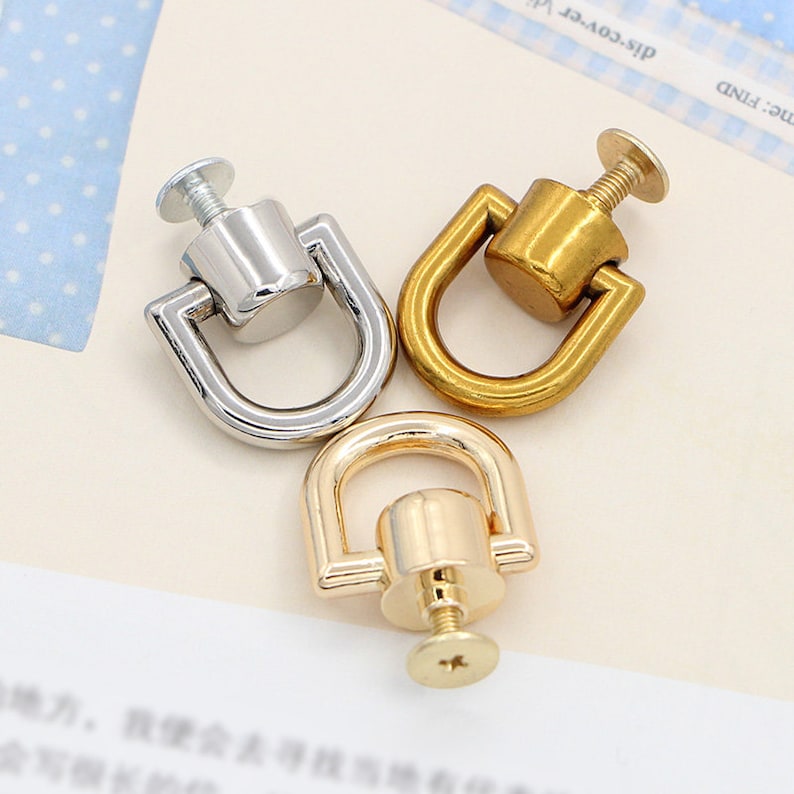 Bag Chain XRIHSNAVI Brass Ball Studs Rivets D Ring, Rivet Button