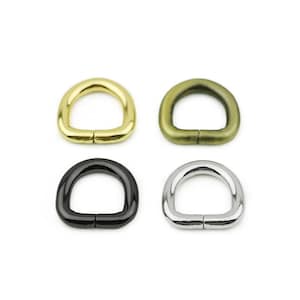 10pcs D ring 5/8&quot;(16mm) bag strap d ring buckle 4.8mm wire handbag strap ring bag hardware