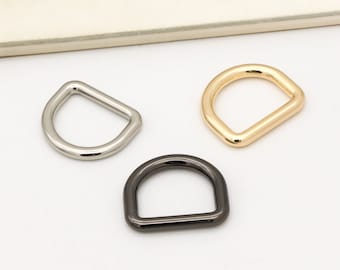 Lot De 12 Boucles Anneaux D Métal à Vis – 19 Mm Intérieur – Or, Argent, Noir – Avec Tournevis – Solides & Stylées