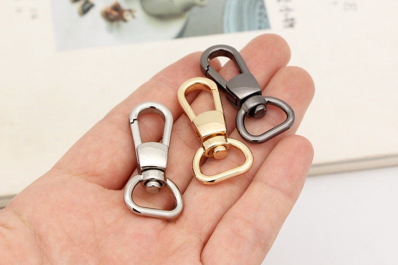 6pcs Swivel clasp 12 13mm swivel hook Snap hook Swivel lobster clasp Purse clasp purse hardware