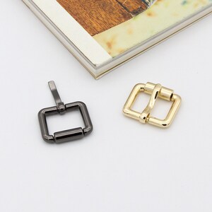 6pcs 3/4&quot;(19mm) Strap adjuster Pin buckle gold gunmetal Belt buckle strap buckle purse buckle