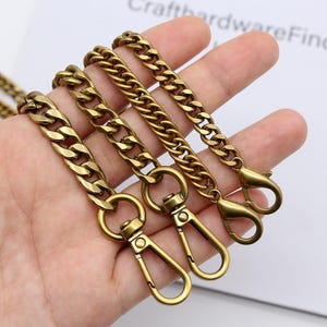 Antique gold bag chain Purse chain shoulder bag strap bag hardware