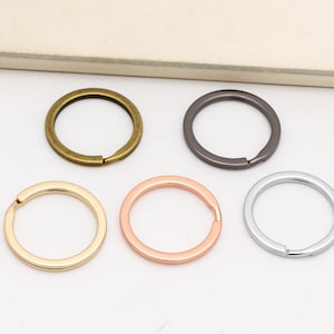 10pcs Wholesale Key Ring Findings Split ring Flat Split Key ring for keychain Key Fob Hardware