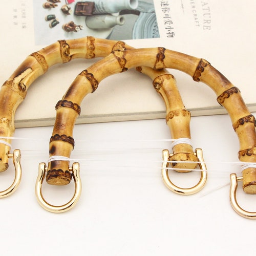 1pair Bamboo Purse Handle Bamboo Handle Purse Handles Bamboo Etsy