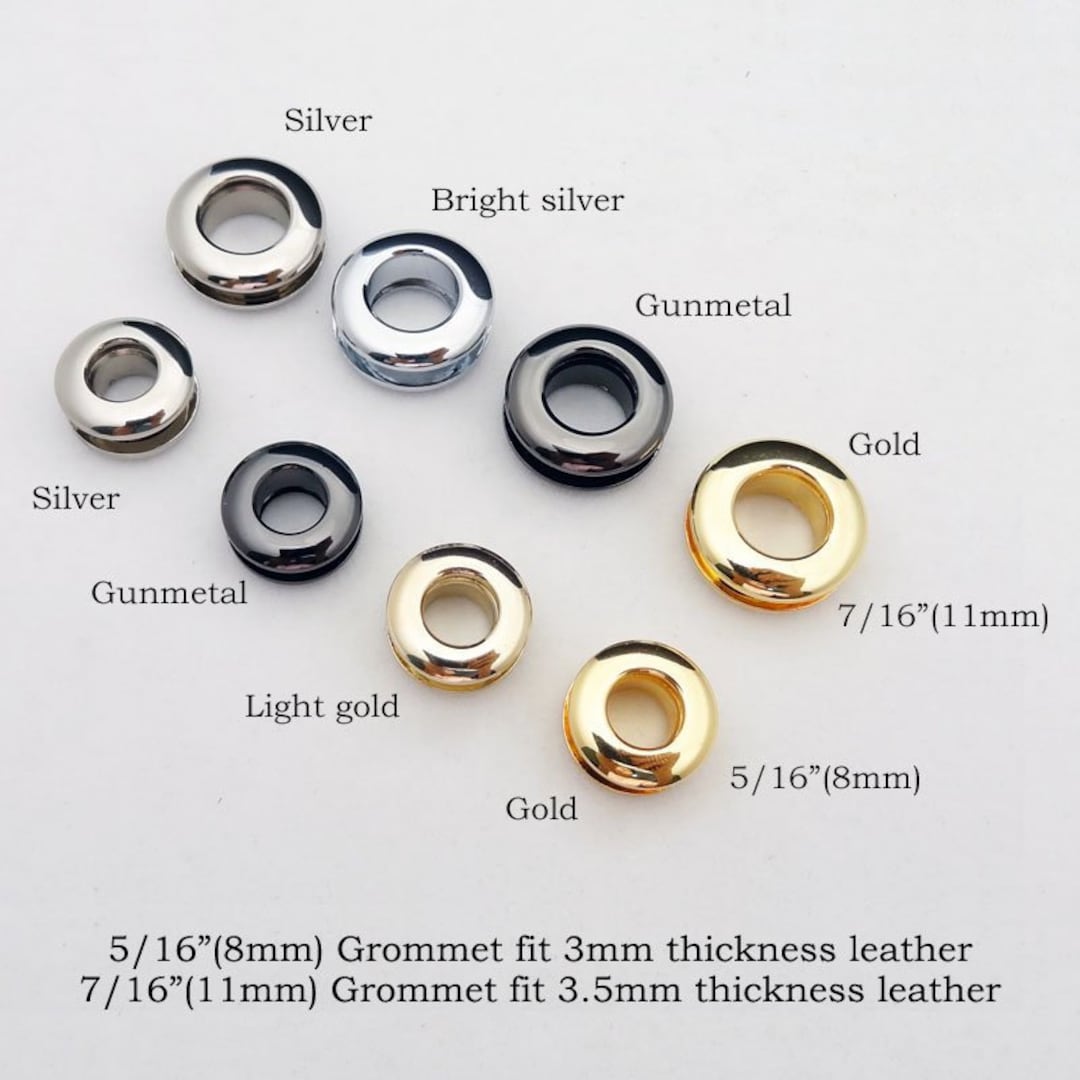 Eyelet Grommets, Metal Eyelets with Washers Bronze Black Gold Round Eyelet  Grommets for Fabric Clothing Tarps Leather Bag Shoes Eyelets Hats Tents