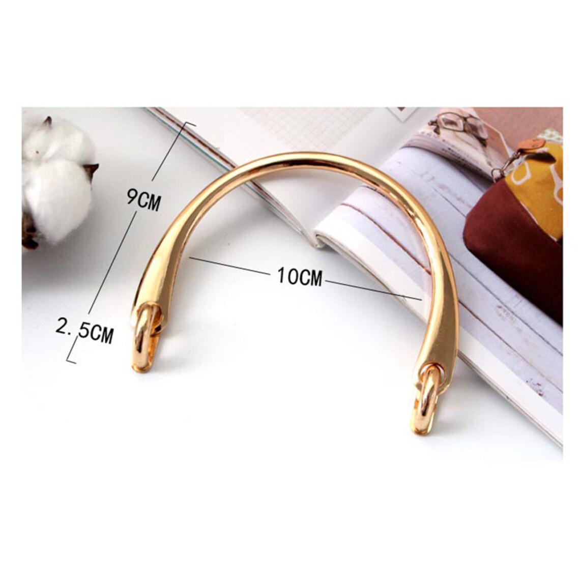 1pair Gold Purse Handles Bag Handle Metal Handle Purse Frame Etsy