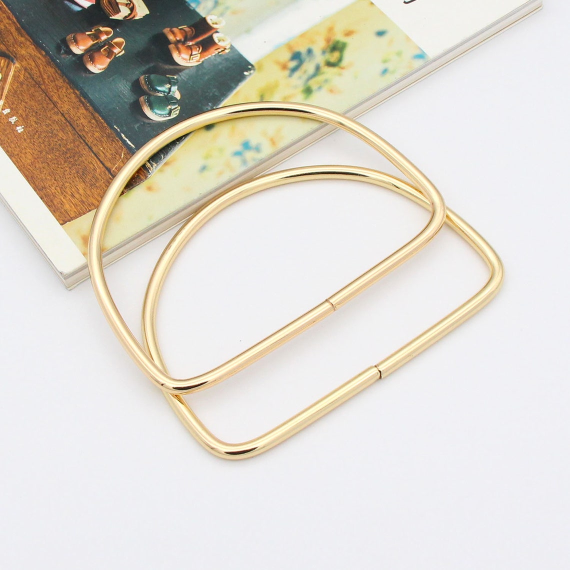 1pair Gold Purse Handles Bag Handle 6mm Thickness Metal Handle Etsy