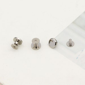 10set 10mm Screw rivets Gold / Gunmetal / Silver Screw Studs screw back rivet Purse feet Chicago Screws