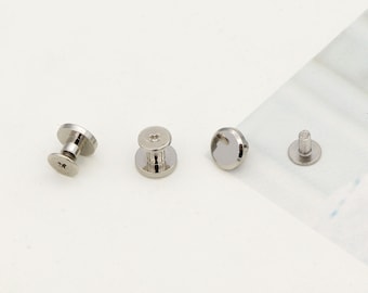 10set 10mm Screw rivets Gold / Gunmetal / Silver Screw Studs screw back rivet Purse feet Chicago Screws