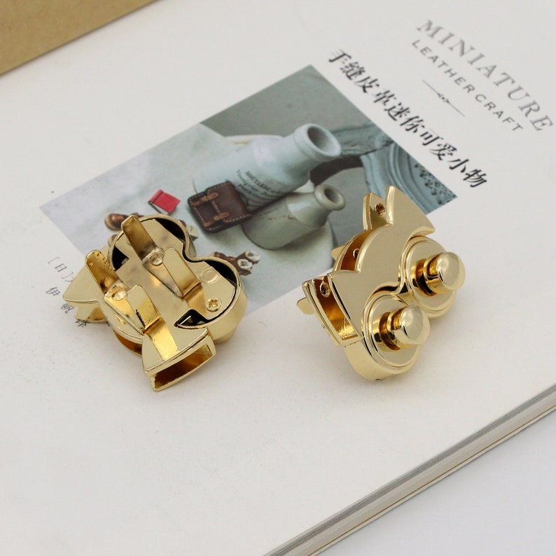 Purse Lock Twist Lock Owl bag lock Gold Purse Locks Turn lock bag