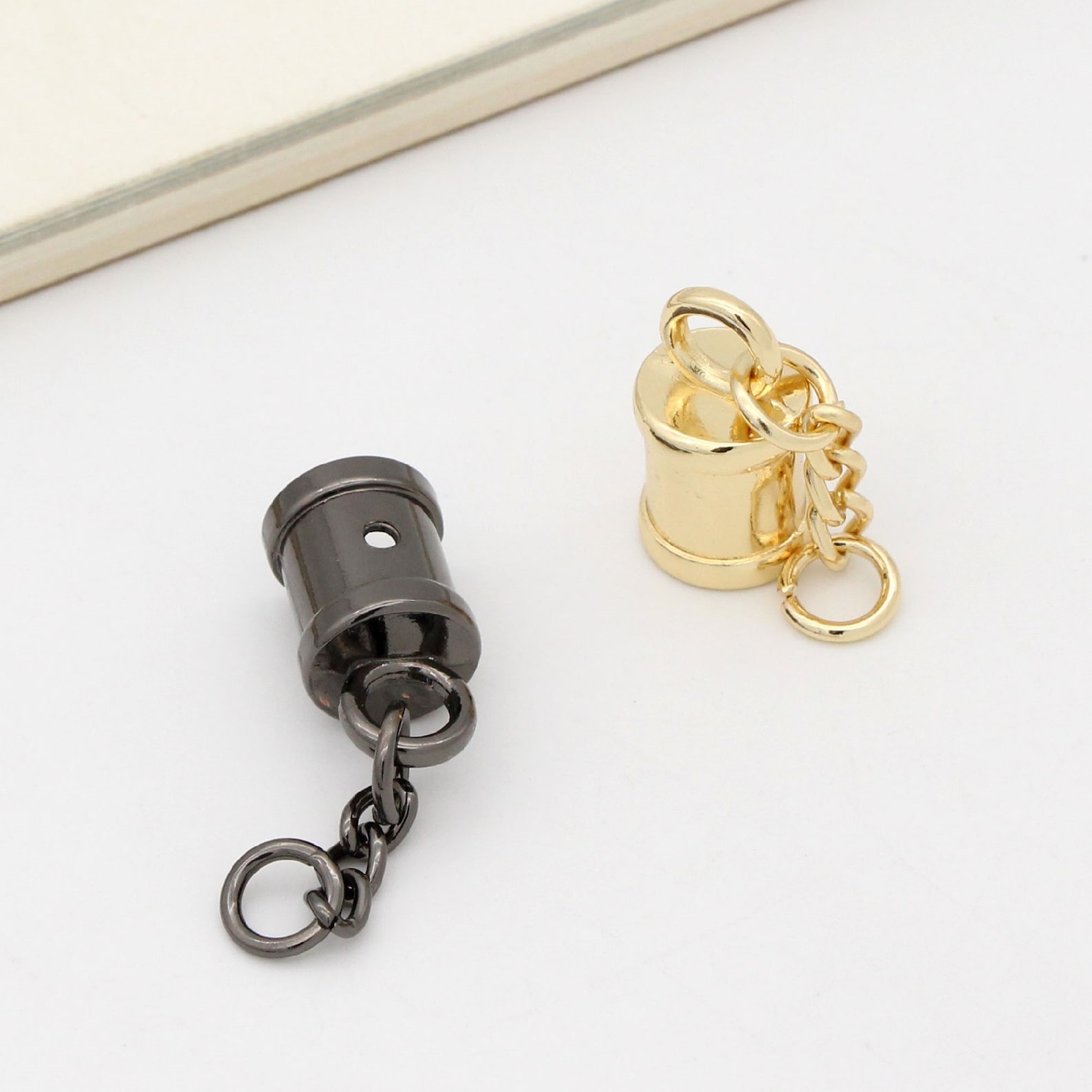 6pcs Tassel Caps Gunmetal Gold Tassel Cap Cord End Leather Etsy