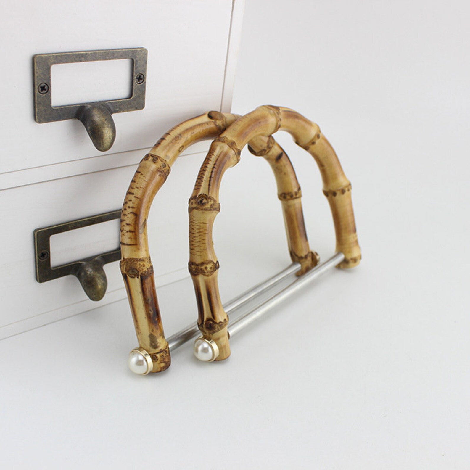 1pair Bamboo handle Bamboo purse handle bamboo bag handles bag Etsy