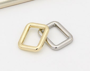 4pcs 3/4"(20mm) Rectangle rings Purse rectangular ring purse ring strap rings purse hardware