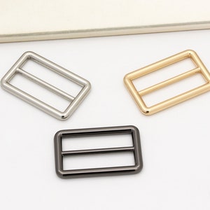 4pcs 1&quot;1/2&quot;(38mm) Slide Buckle strap slide strap adjuster purse ring belt buckle Strap buckle Bag Making Supplie