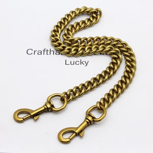 Antique gold bag chain 13mm Replacement chain purse chain bag strap