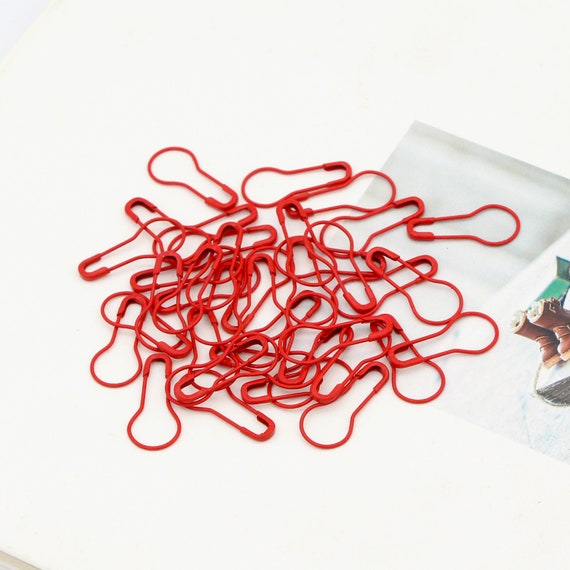 100pcs Red Safety Pins Bulb Safety Pin Coiless Safety Pins Etsy