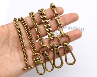 Cadena de bolso de oro antiguo Correa de cadena de bolso de mujer Correa de bolso Correa de hombro