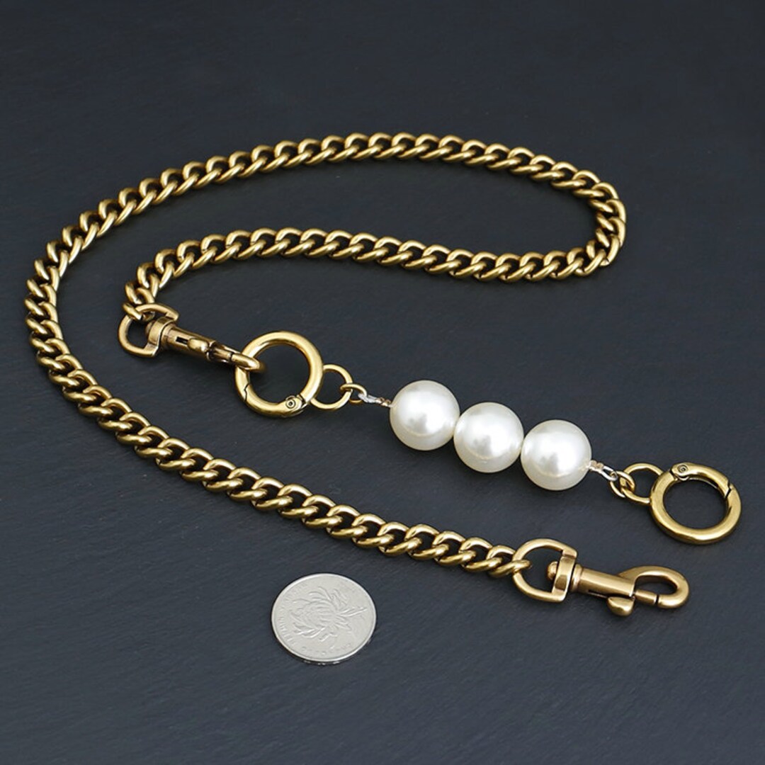 Antique Gold Chain Strap Bag Chain Replacement Strap Purse Etsy