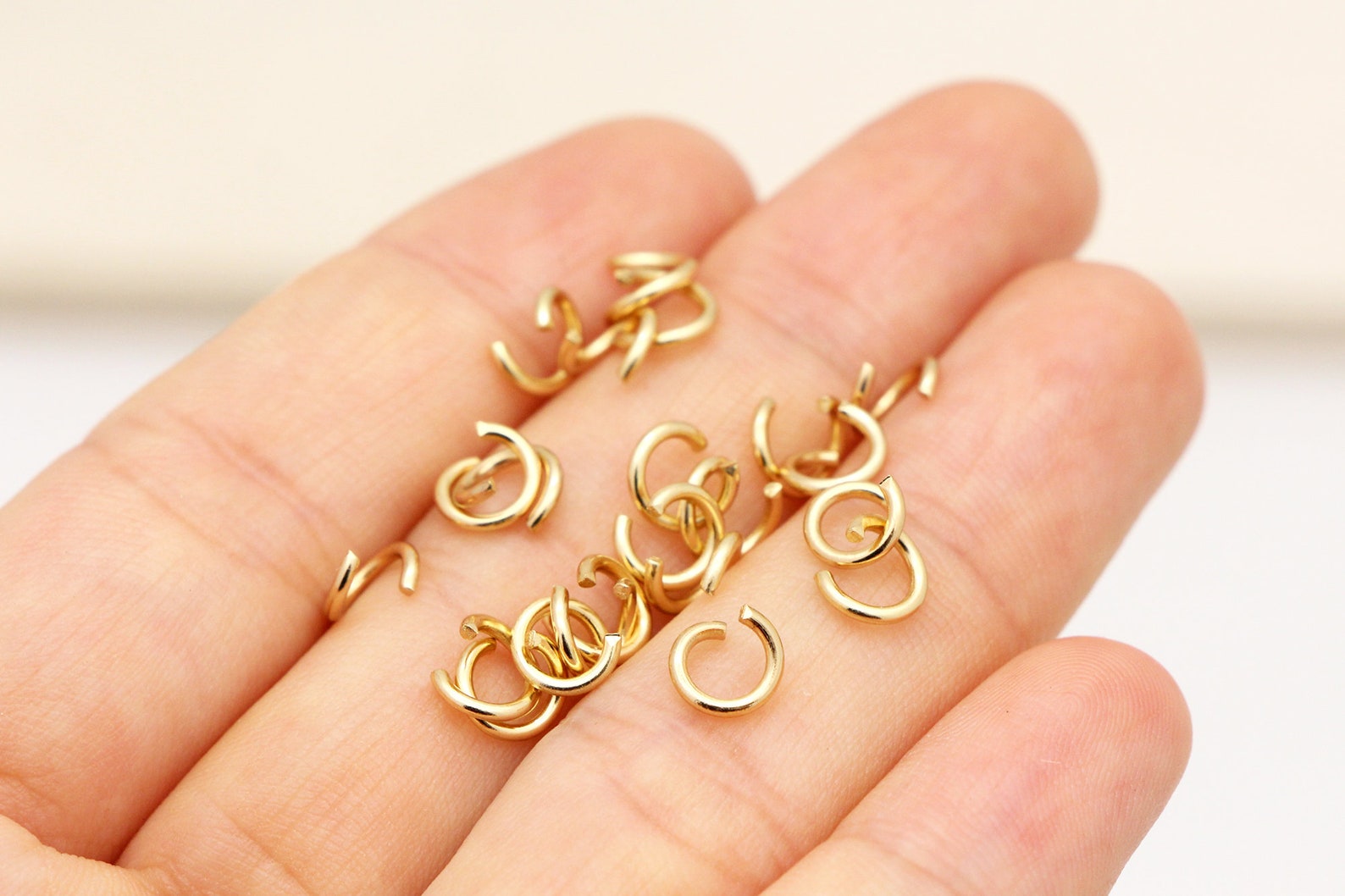 100pcs 6mm Open Jump Rings gold jump ring for key ring Etsy