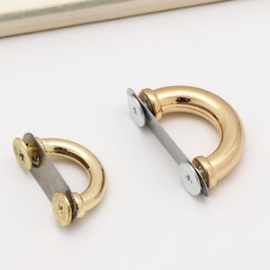 4pcs 14mm 17mm inner Bridge buckle Gold Chain Connector screw connector purse hardware