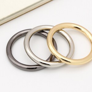 20pcs/lot Nickel plated O-Rings webbing bags garment accessory non welded metal  O ring 4 sizes and 4 colours - AliExpress