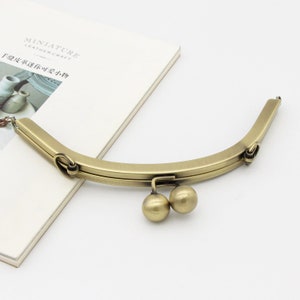 Clutch frame 19.5cm(7.6 in) Purse frame with chain loop metal frame bag frame purse clasp purse hardware